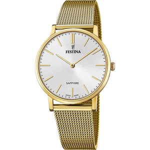 Festina Ανδρικό Ρολόι με Χρυσό Μεταλλικό Μπρασελέ F20022/1