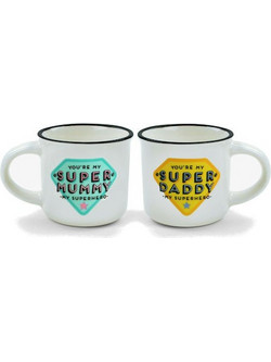 Legami(R) Set Espresso for Two Super Mummy- Super Daddy (MM0015)