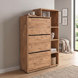 Παπουτσοθήκη χρώμα pine oak 90x32x143εκ
