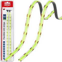 Amio - Ταινία LED COB 12V Πράσινη 2x30cm Flexible για Εντυπωσιακό Εσωτερικό Φωτισμό & Easy Install - Σετ 2 Τεμ. (04573 AM)