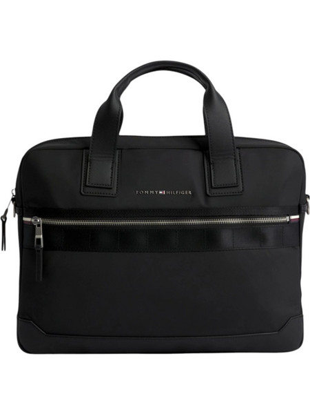 Tommy Hilfiger - Ανδρική Τσάντα Τσάντα για laptop Th Elevated Nylon Computer Bag AM0AM11574-BDS Μαύρο