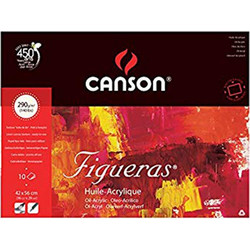 ΜΠΛΟΚ CANSON FIGUERAS OIL 4K 42X56 290gr 10φ CANVAS