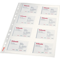 ΖΕΛΑΤΙΝΕΣ ESSELTE 78930 ΓΙΑ BUSIN. CARD 8Θ 10Τ