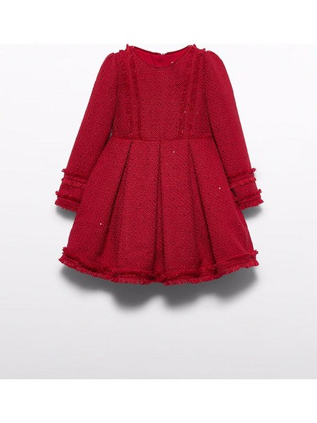 Abel and Lula Φορεμα tweed πουλιες κοκκινο 16-05547-002 5547