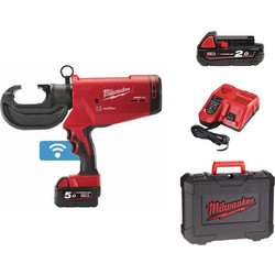 Milwaukee Ηλεκτρική Πρέσα Ακροδεκτών HCCT10942-522C 18V 2x5Ah