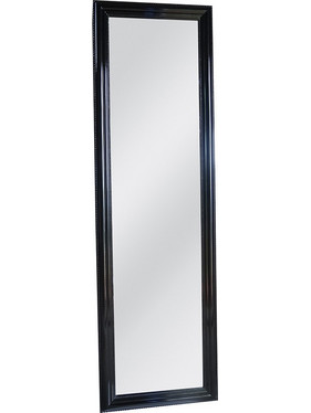Liberta Καθρέπτης Δαπέδου Ξύλινος Glossy Μαύρος 51x4.5x171cm