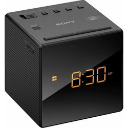 Sony Ψηφιακό Ρολόι Επιτραπέζιο με Ξυπνητήρι Black ICF-C1TB