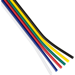 GLOBOSTAR(R) COLORCABLE 70738 Εύκαμπτο Πλακέ Καλώδιο 6 x 0.25mm για Ταινία LED RGBW+WW IP20 - Πολύχρωμο - Μ100 x Π1.2 x Υ0.1cm