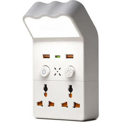 Πολύπριζο 2xUSB/1xPD/2x Sockets/LED Corner socket