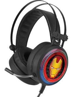 Marvel Ironman Gaming Headset Over Ear Black