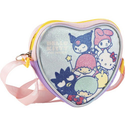 Hello Kitty Friends Glitter Παιδικό Τσαντάκι Ώμου και Χιαστί 15x14x4 cm