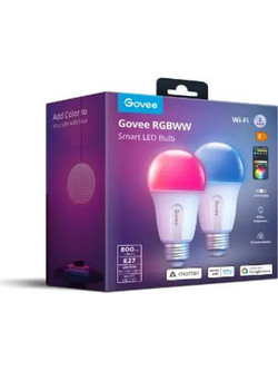 GOVEE B6004 (2 PACK) RGBWW SMART LED BULB 800L E27