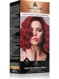 Kallos Glow Lasting Cream Colour Rubin Red Μόνιμη Βαφή Μαλλιών 60ml