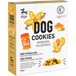 PQP Cookies Mini Bones Βανίλια Φυστικοβούτυρο 200gr