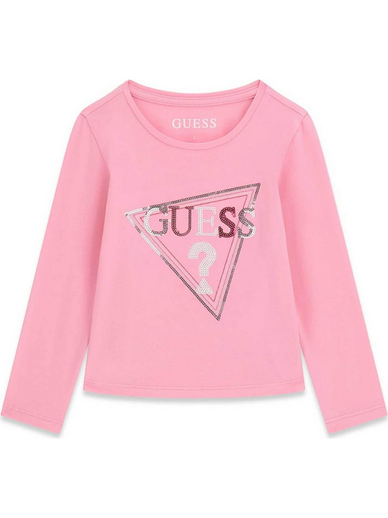 Guess Παιδικό T-Shirt Ροζ K6YI08K3673-G64W