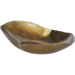 Διακοσμητική Πιατέλα 00.07.72031 21,5x12,5x4,5cm Gold Μέταλλο