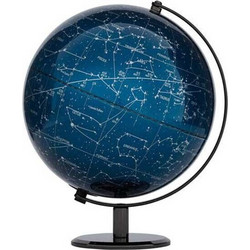 TROIKA Globus TERRA MILKY WAY BLUE - Φωτιζόμενη υδρόγειος σφαίρα Terra 25 cm με LED (Μπλε)