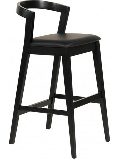 ΣΚΑΜΠΟ ΜΠΑΡ NAMI HM9952.02 RUBBERWOOD & PU-ΜΑΥΡΟ 47,5x59x102,5Υεκ