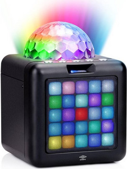 BAKAJI Φορητό ηχείο Karaoke Bluetooth με μικρόφωνο και LED RGB 02002597