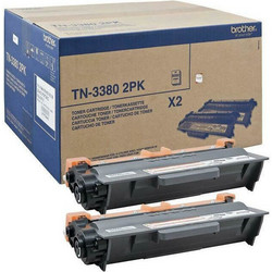 Brother TN-3380 Black Toner 2pcs
