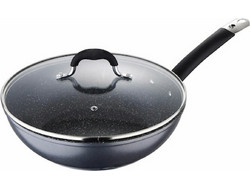 Masterpro Wok Αλουμινίου Αντικολλητικό με Καπάκι 28cm