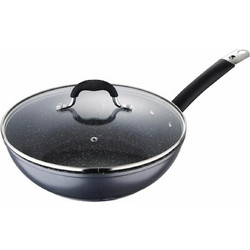 Masterpro Wok Αλουμινίου Αντικολλητικό με Καπάκι 28cm