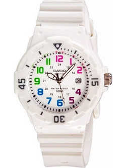 Casio Γυναικείο Ρολόι με Λευκό Λουράκι LRW-200H-7B