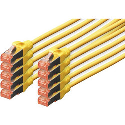 Digitus S/FTP Cat.6 Καλώδιο Δικτύου Ethernet 5m Yellow 10τμχ DK-1644-050-Y-10