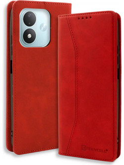 Bodycell Book Case Θήκη Πορτοφόλι Red (Xiaomi Redmi Note 17 4G / 5G)