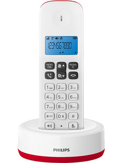 Philips D1611R Ασύρματο Τηλέφωνο με Ανοιχτή Ακρόαση Κόκκινο