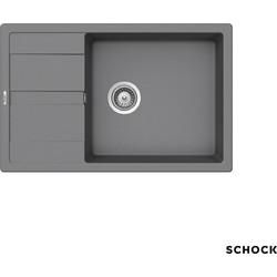 Schock Cristalite Manhattan Ένθετος Νεροχύτης Γρανίτη Αντιστρεφόμενος Ματ Croma 78x50cm 30180-1441