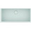 Sanitec 345 Ένθετος Νεροχύτης Γρανίτη Ματ White 86x50cm
