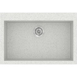 Sanitec Classic 338 Υποκαθήμενος Νεροχύτης Γρανίτη Ματ Granite White 70x50cm