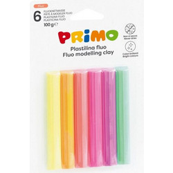 Primo Πλαστελίνη Fluo 6τμχ