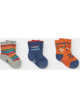Κάλτσες 3 pack για αγόρι Boboli-694076-2440-Multicolor