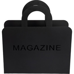 ΘΗΚΗ ΓΙΑ ΠΕΡΙΟΔΙΚΑ ΜΕΤΑΛΛΙΚΗ ΜΑΥΡΗ ΜΑΤ 29x8x32.2cm 819-02635
