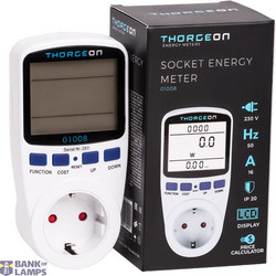Socket Power Consumption Meter 16A EU Plug