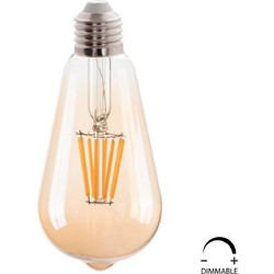 ΛΑΜΠΤΗΡΑΣ LED FILAMENT 8W E27 DIMMABLE 3000K GOLD