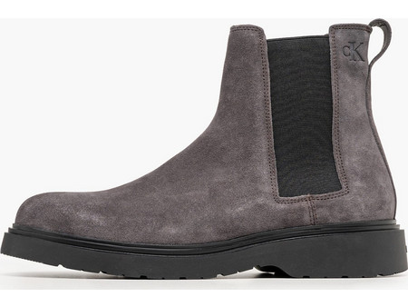 Calvin Klein Combat Ess Chelsea Ανδρικά Μποτάκια Suede Γκρι YM0YM01372-GE7