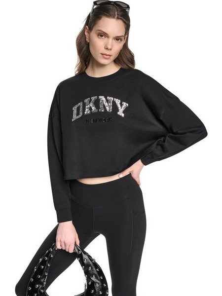 Μπλούζα Μακρυμάνικη Dkny LOGO DP6T1874-BSV Γυναικείο