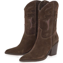Tsakiris Mallas Orlando 527 Γυναικεία Μποτάκια Cowboy Καφέ X31005274504