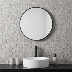 vidaXL Πέτρες Pebble Taupe 30 x 30 cm Πέτρες Ποταμού