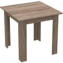 Τραπέζι Manka I pakoworld σε sonoma truffle απόχρωση 80x80x77εκ PW-361-000007