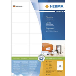 Ετικέτες Herma labels Premium A4 White 70x42 mm 2100 pcs