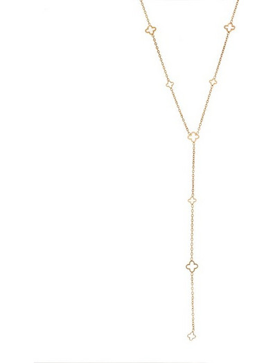 Κολιέ SENZA Gold Plated Stainless Steel, με σταυρουδάκια - SSD6799GD