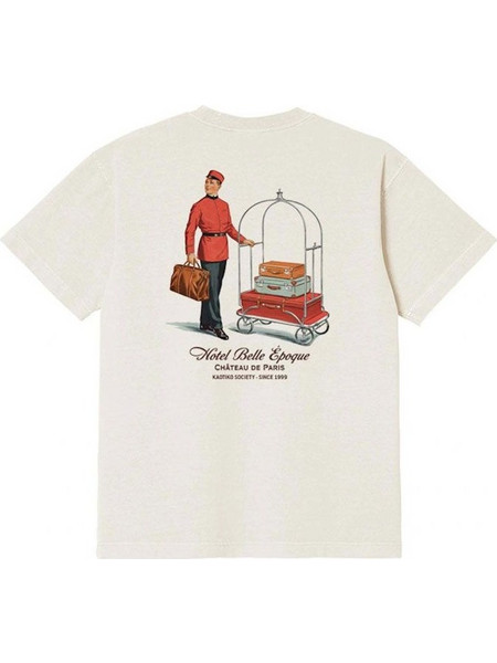 Kaotiko T-shirt AT033-01-G002 Regular Garland/Ivory