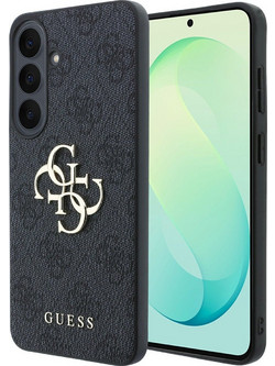 Guess Leather 4G Metal Logo Θήκη Samsung Galaxy S26 FE Black