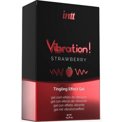 Intt VIbration! Strawberry Tingling Effect Gel 15ml