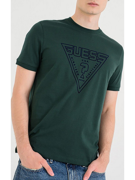 GUESS MIKEN CN SS T-SHIRT ΜΠΛΟΥΖΑ ΑΝΔΡΙΚΟ Z6YI20K5016-G8U1 Green