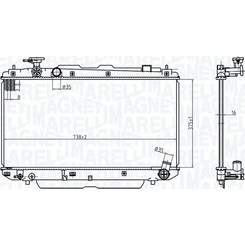 Magneti Marelli 350213176500 - BM1765-ΨΥΓΕΙΟ ΜΗΧΑΝΗΣ TOYOTA RAV 4 II _A2_ 1.8 ZCA25_ ZCA26_ ZCA25W. ZCA26W 00-05
